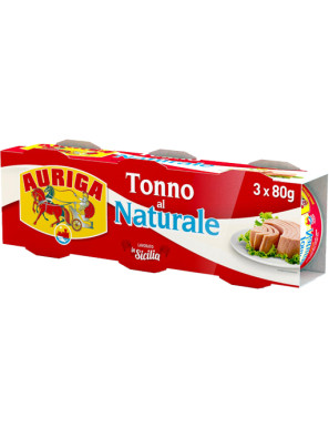 AURIGA TONNO AL NATURALE GR.80X3
