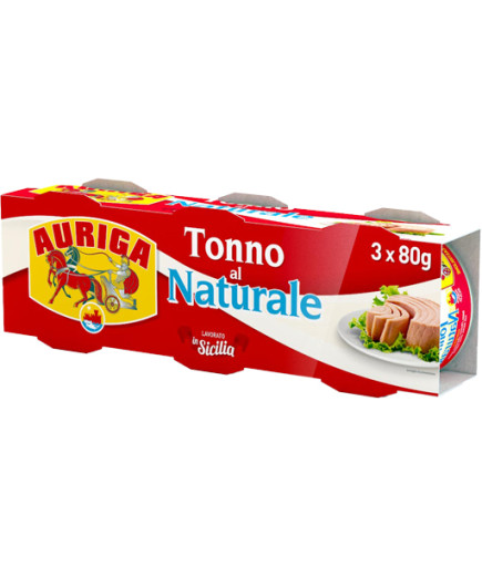 AURIGA TONNO AL NATURALE GR.80X3