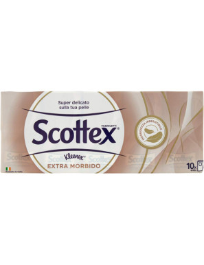 SCOTTEX FAZZOLETTI EXTRA MORBIDI X 10