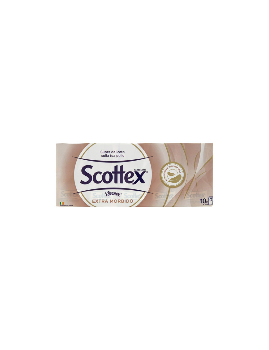 SCOTTEX FAZZOLETTI EXTRA MORBIDI X 10