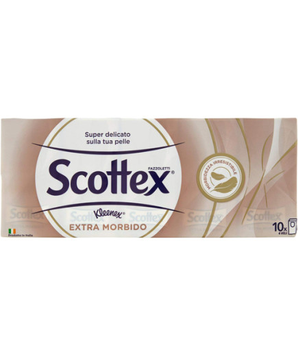 SCOTTEX FAZZOLETTI EXTRA MORBIDI X 10