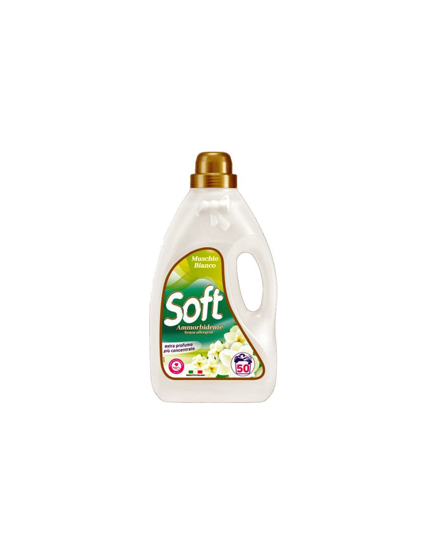 Soft Ammorbidente 50 Lavaggi Muschio Bianco lt.2,75