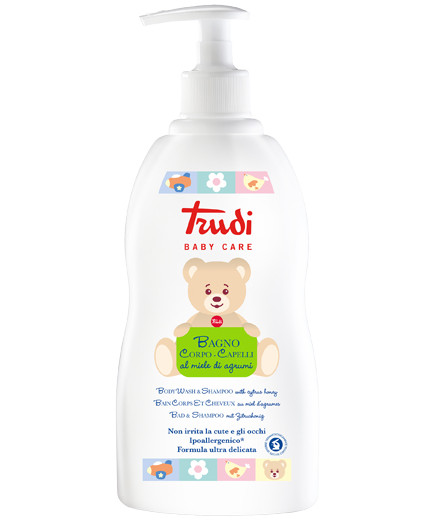 TRUDY BABY CARE BAGNO CORPO/CAPELLI MIELE DI AGRUMI ML.500