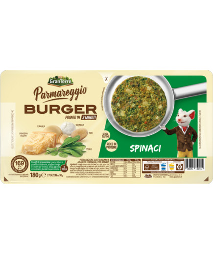 PARMAREGGIO BURGER CON SPINACI G.180