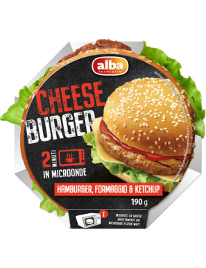 ALBA CHEESEBURGER_PANINO CONHAMBURGER/FORMAG/KETCHUP G.190