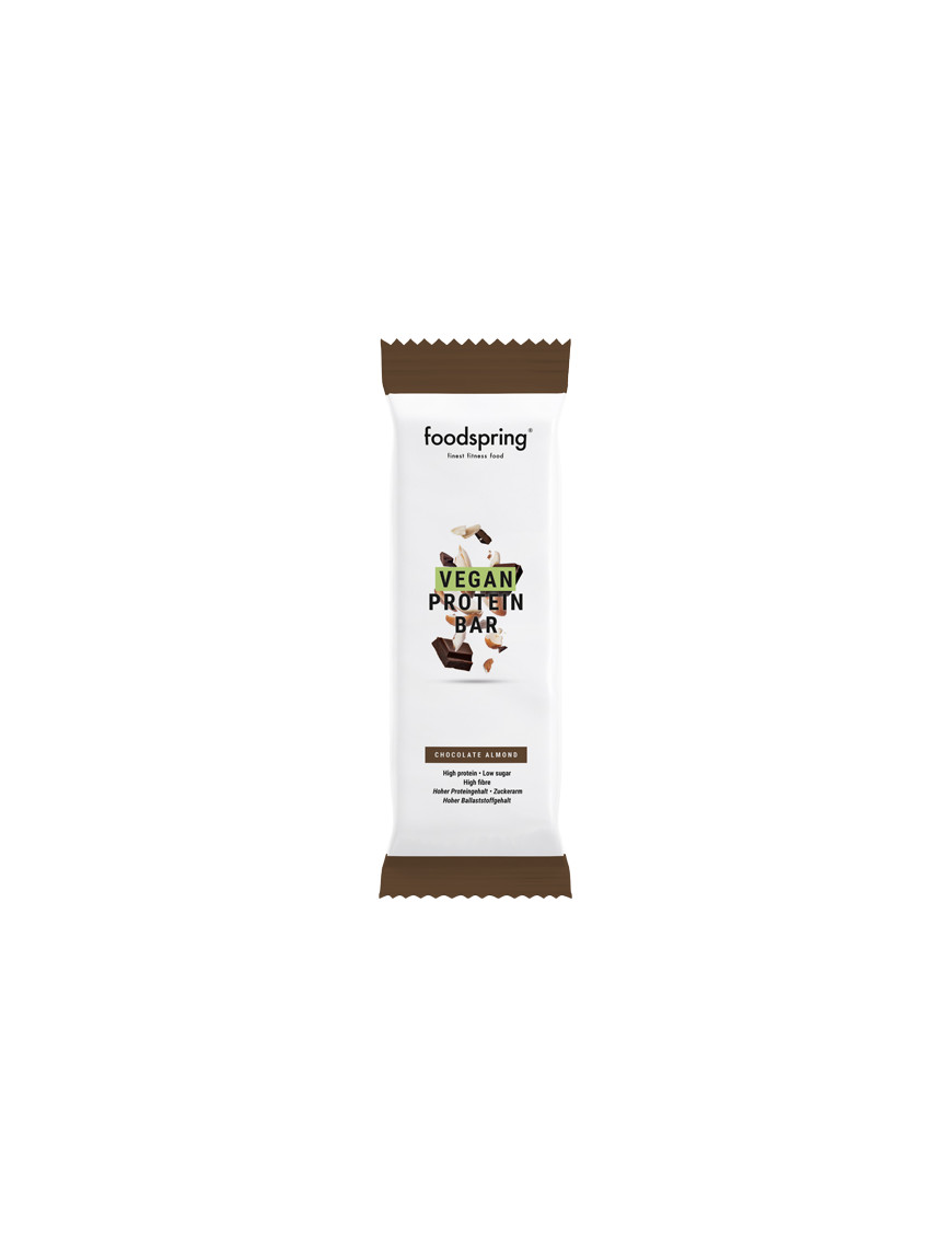 FOODSPRING VEGAN PROTEIN BAR CHOCOLATE ALMOND G.60