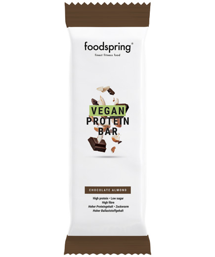 FOODSPRING VEGAN PROTEIN BAR CHOCOLATE ALMOND G.60