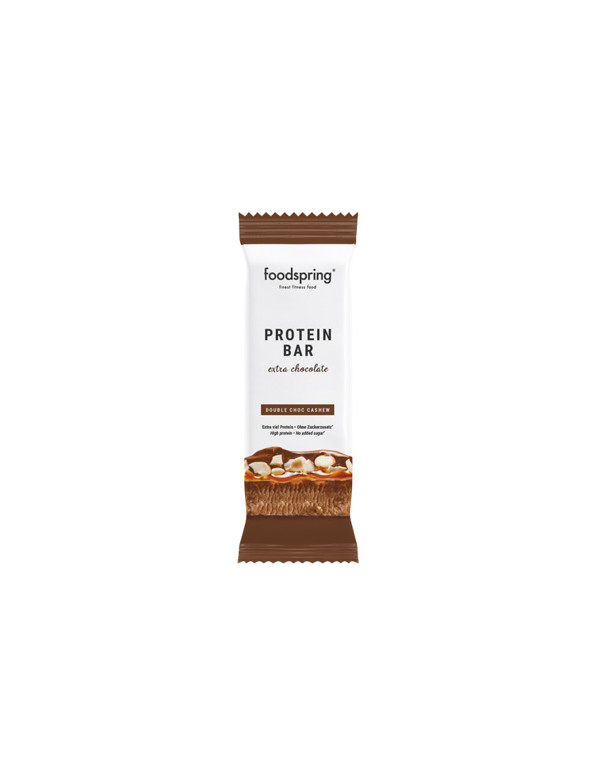 FOODSPRING PROTEIN BAR EXTRA CHOCOLATE DOUBLE CHOC. G.45