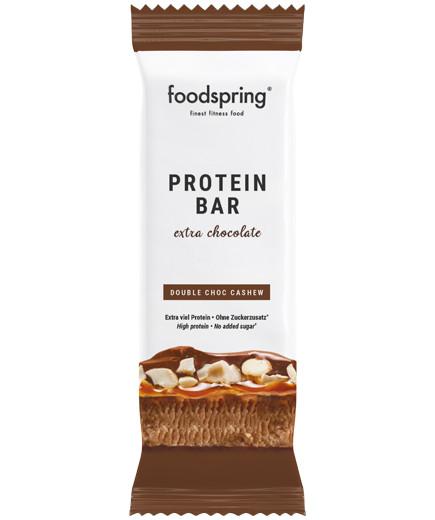 FOODSPRING PROTEIN BAR EXTRA CHOCOLATE DOUBLE CHOC. G.45