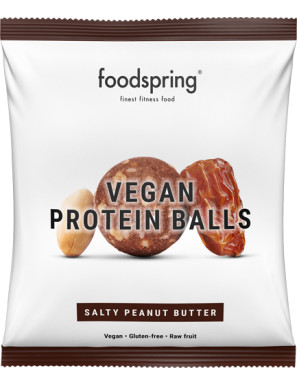 FOODSPRING VEGAN PROTEIN BALLS BURRO DI ARACHIDI SALATO G.40