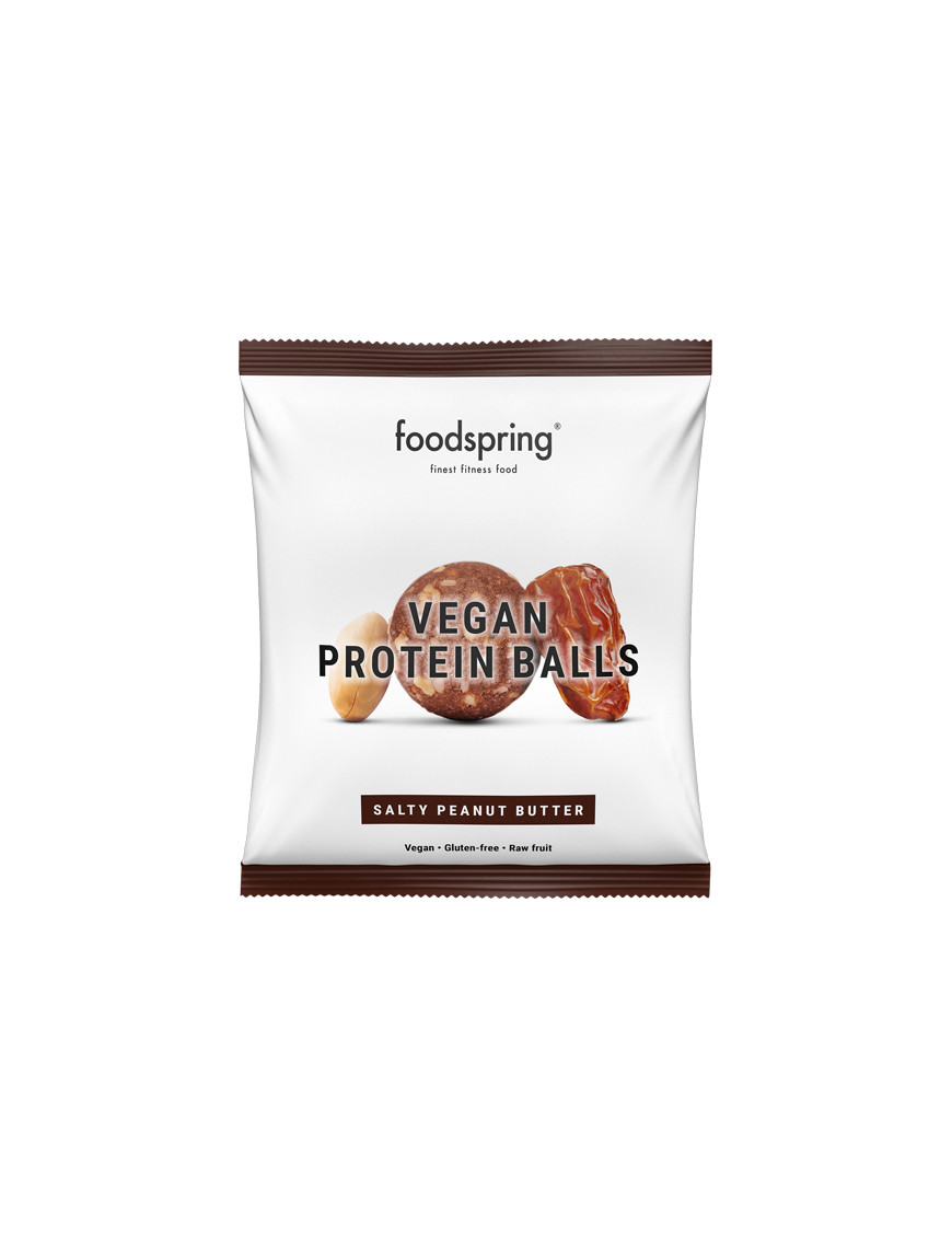 FOODSPRING VEGAN PROTEIN BALLS BURRO DI ARACHIDI SALATO G.40