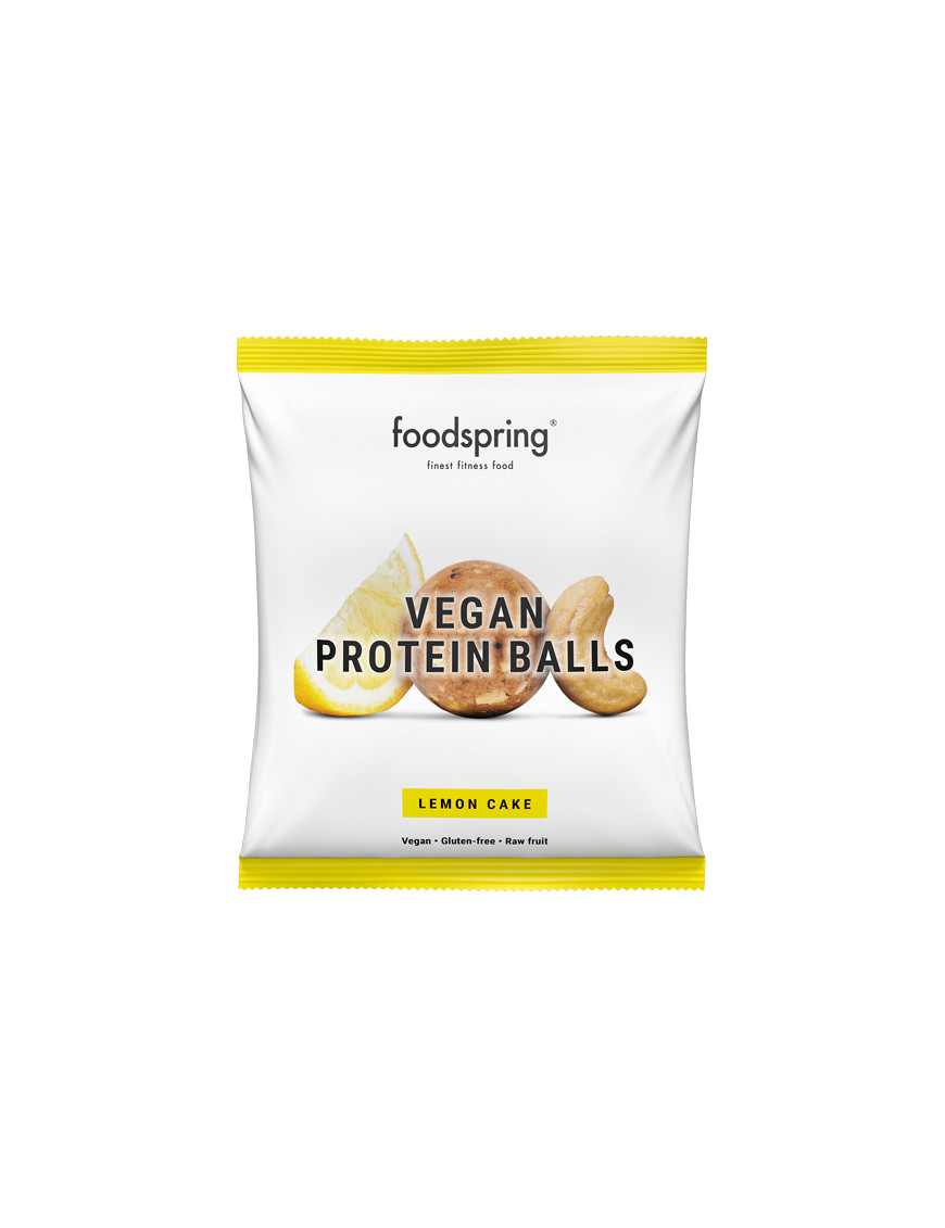 FOODSPRING VEGAN PROTEIN BALLSTORTA AL LIMONE G.40