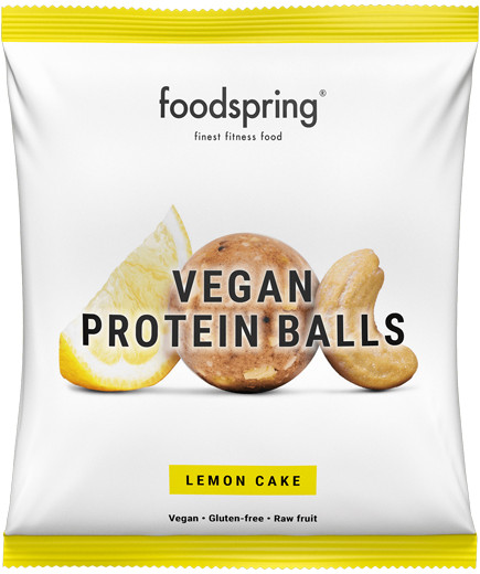 FOODSPRING VEGAN PROTEIN BALLSTORTA AL LIMONE G.40