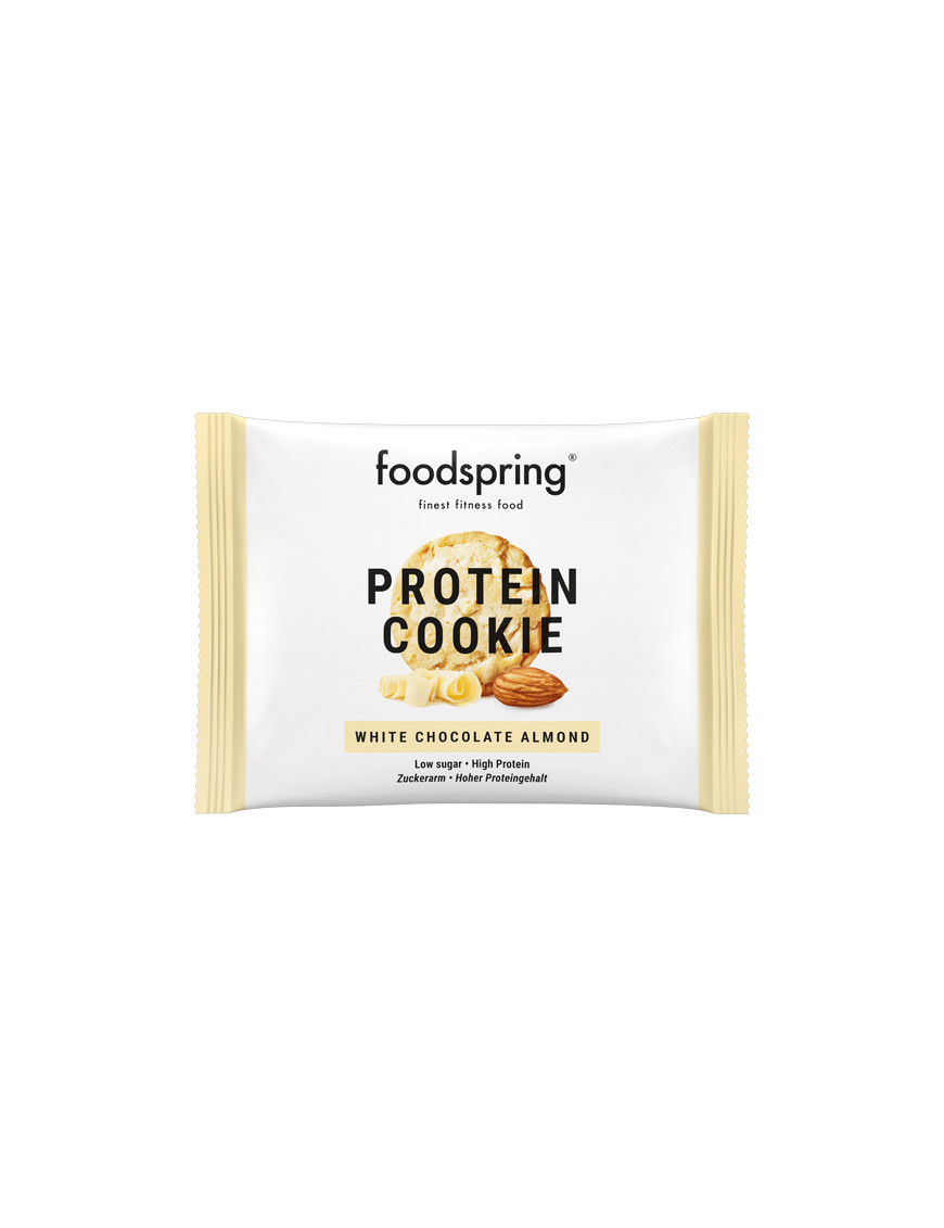 FOODSPRING PROTEIN COOKIE WHITE CHOCOLATE ALMOND G.50