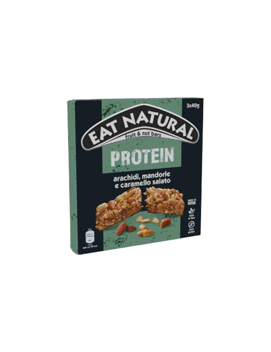 EAT NATURAL BARRETTA CARAMELLO  SALATO E ARACHIDI GR.40 T3