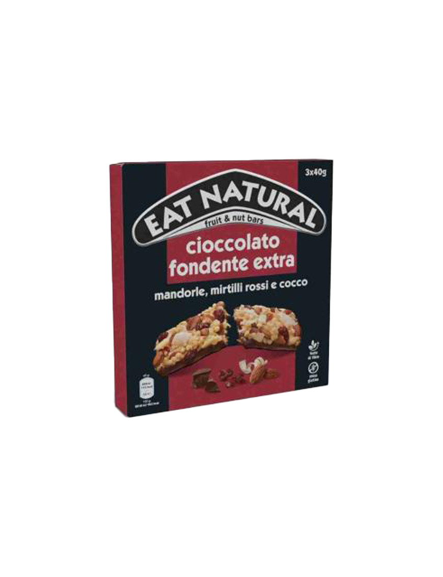 EAT NATURAL BARRETTA GUSTO CIOCCOLATO FONDENTE GR.40 T3