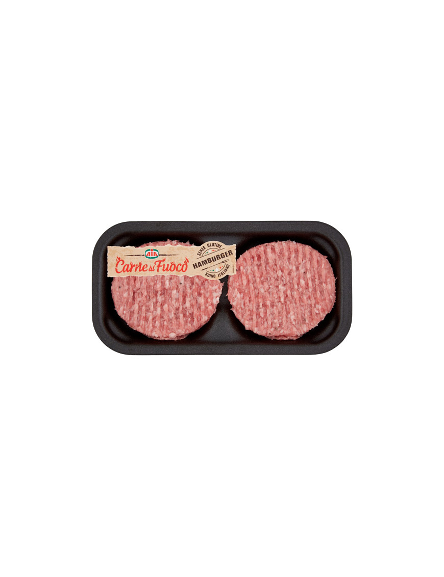 AIA HAMBURGER SUINO GR.200 [9 CF X CT] CARNE FUOCO