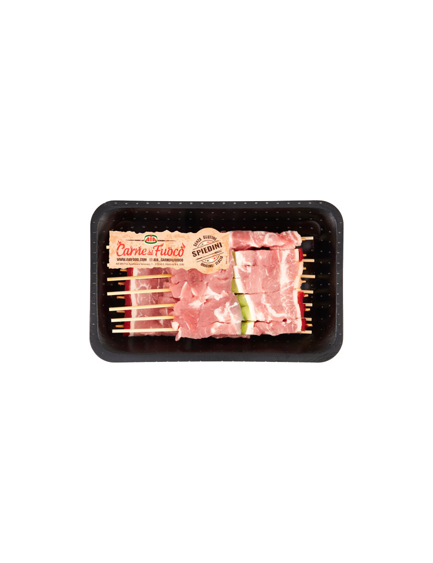 AIA STUZZICHINI SUINO GR.400 [6 CF X CT] CARNE FUOCO