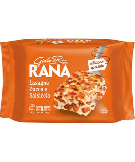 RANA LASAGNE ZUCCA E SALSICCIAG.350 -PIATTI PRONTI-