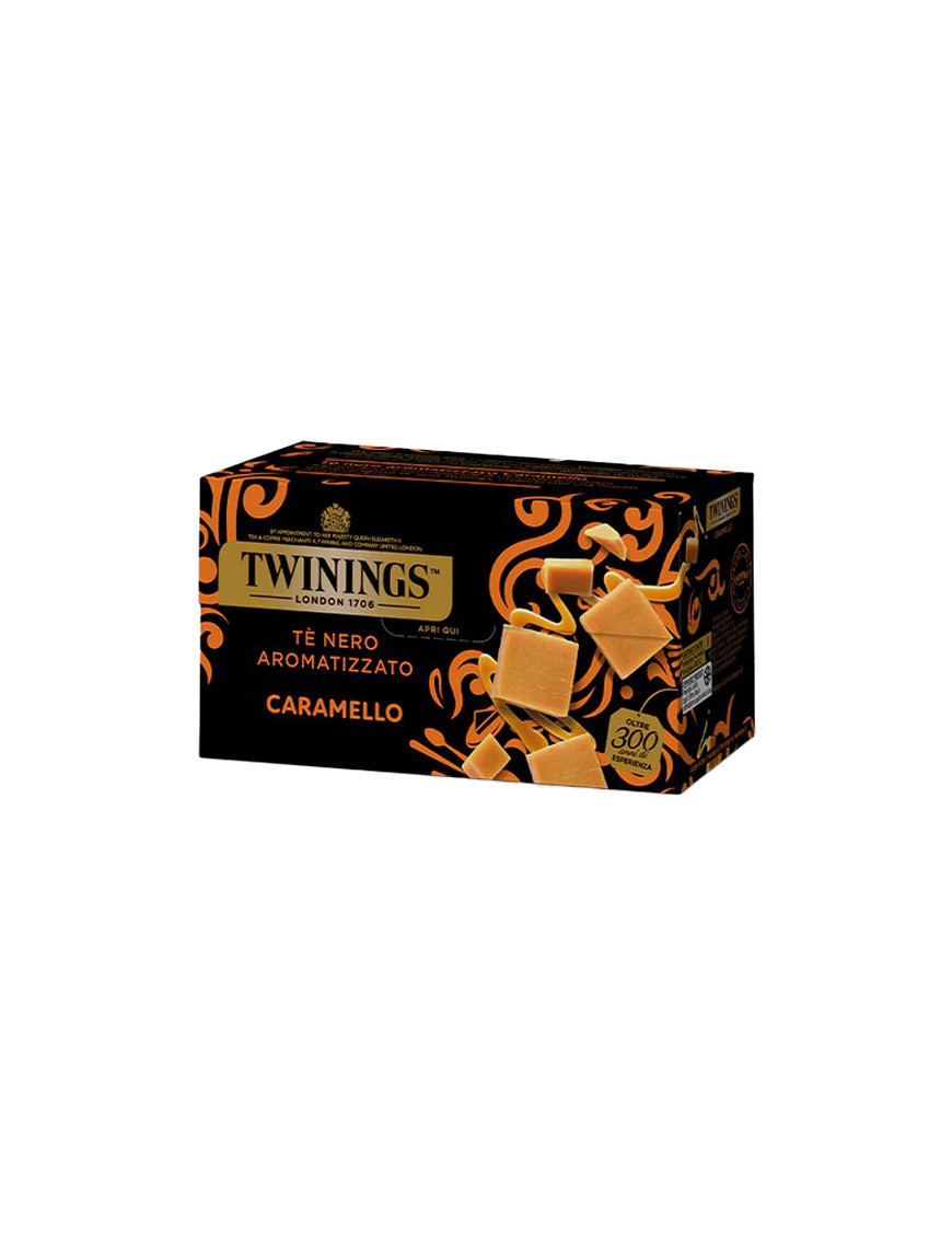 TWININGS THE'NERO AROMATIZZATO CARAMELLO X25 FF.