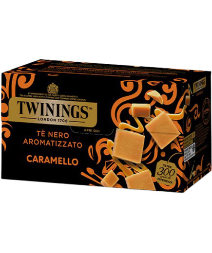 TWININGS THE'NERO AROMATIZZATO CARAMELLO X25 FF.