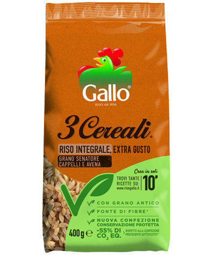 GALLO RISO 3 CEREALI G.400(INTEGR,AVENA,GRANO SEN.CAP)