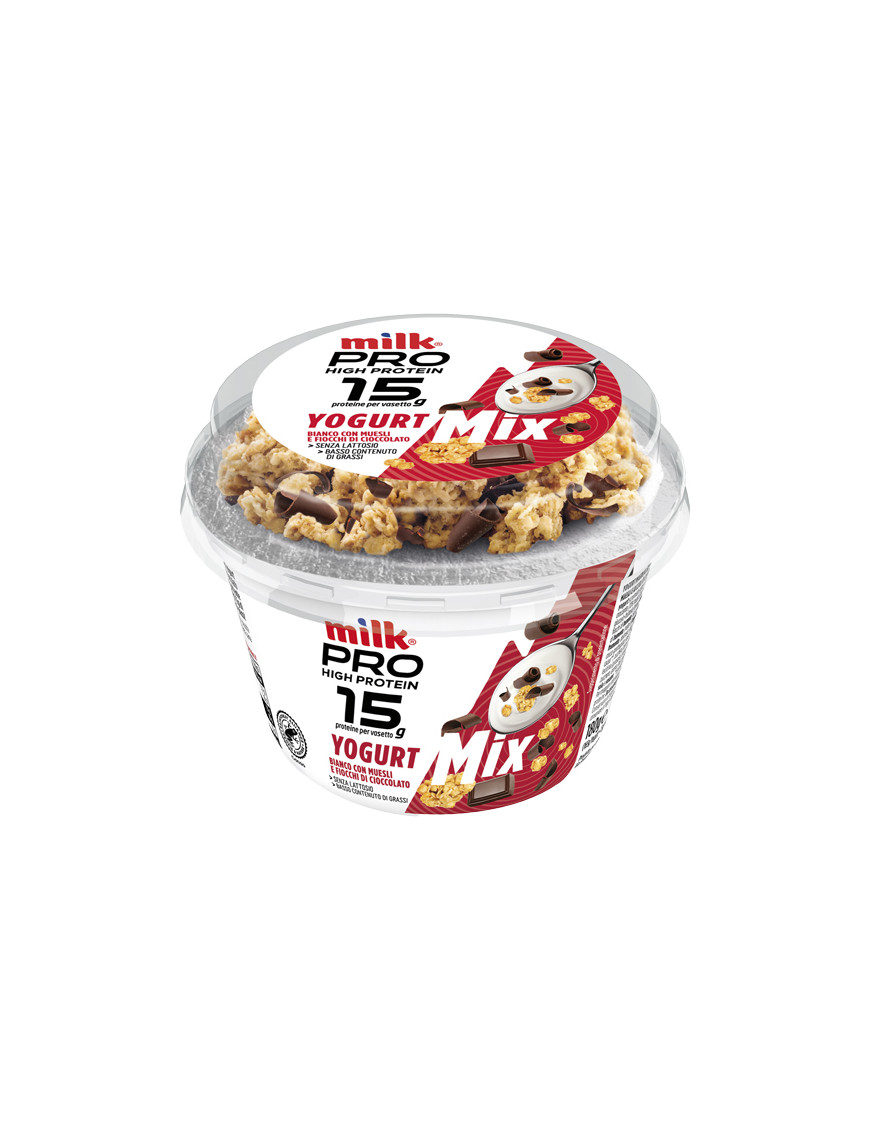 MILK PRO HIGH PROTEIN YOGURT MIX BIANCO MUESLI CIOCC G.180