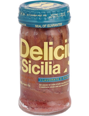 DELICIUS FILETTI DI ALICI O.O.TESI CANALE SICILIA G.80 V.V.