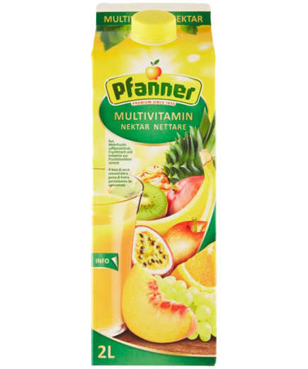PFANNER SUCCO MULTIVITAMICO 50% LT 2