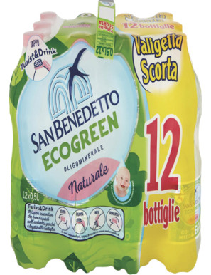 SAN BENEDETTO ACQUA ECO GREEN CL.50 FARDELLO (12 BTG ) (V)