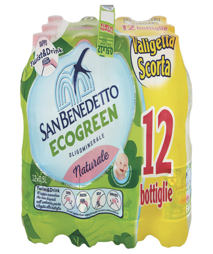 SAN BENEDETTO ACQUA ECO GREEN CL.50 FARDELLO (12 BTG ) (V)