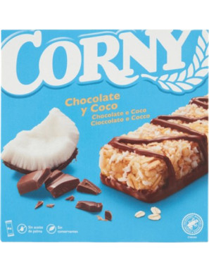 CORNY BARRETTE CEREALI CIOCCOLATO E COCCO GR.25X6