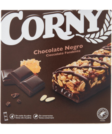 CORNY BARRETTE CEREALI CIOCCOLATO FONDENTE GR.23X6