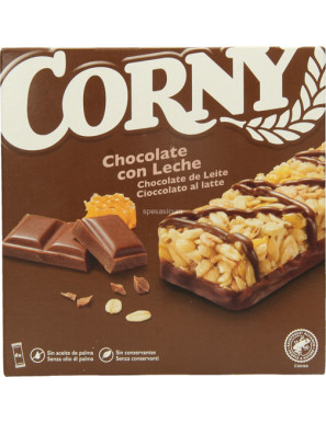 CORNY BARRETTE CEREALI CIOCCOLATO AL LATTE GR.25X6