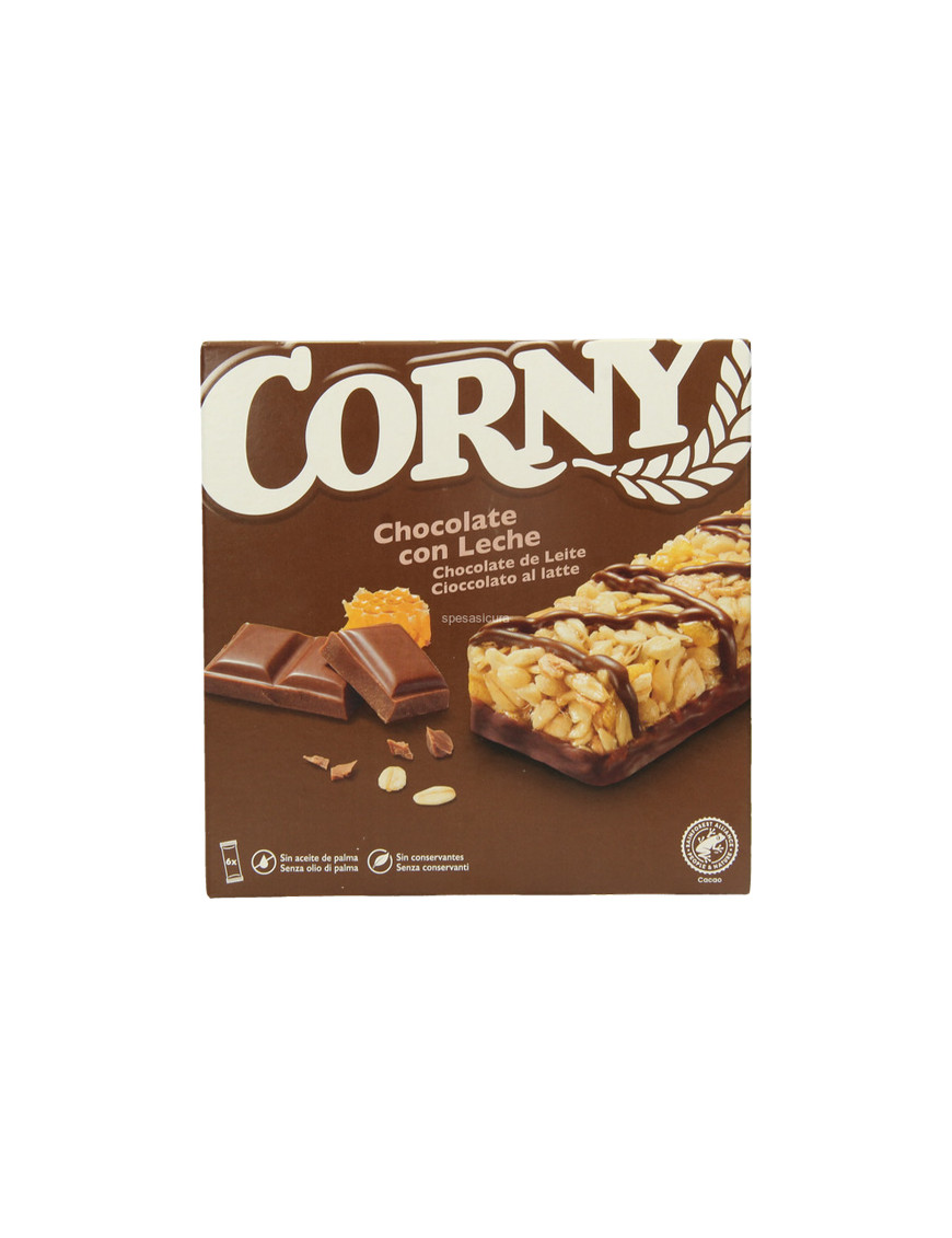 CORNY BARRETTE CEREALI CIOCCOLATO AL LATTE GR.25X6