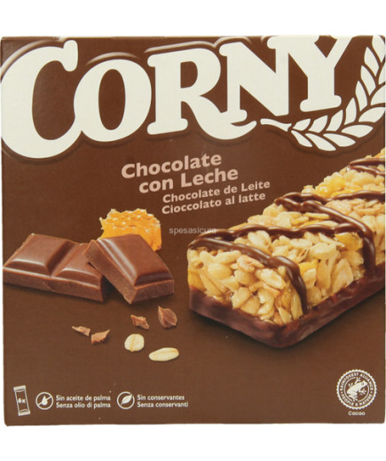 CORNY BARRETTE CEREALI CIOCCOLATO AL LATTE GR.25X6