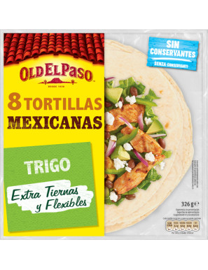 OLD EL PASO - 8 TORTILLAS MEJICANA DE TRIGO GR.326