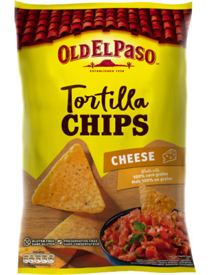 OLD EL PASO - TORTILLA CHIPS CHEESE GR.185