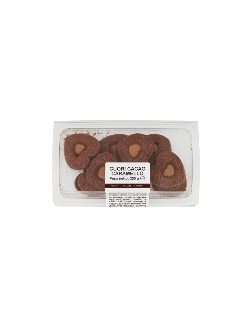 I SAPORI DAL FORNO BISCOTTI CUORI CACAO CARAMELLO GR.200