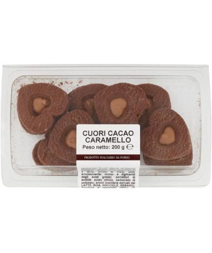 I SAPORI DAL FORNO BISCOTTI CUORI CACAO CARAMELLO GR.200