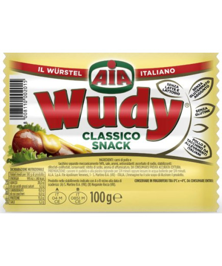 Aia Wurstel Wudy Snack gr.100 Pollo e Tacchino Classico