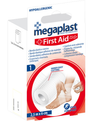 MEGAPLAST BENDA FIRST AIDCOESIVA 2,5MTX6CM (1PZ)