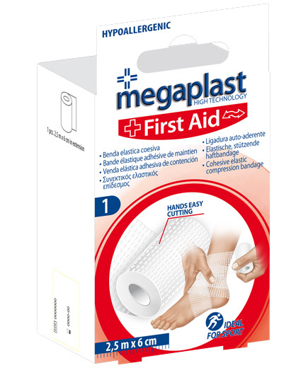 MEGAPLAST BENDA FIRST AIDCOESIVA 2,5MTX6CM (1PZ)