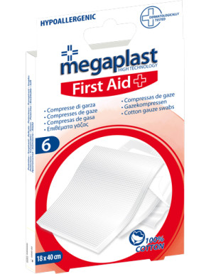 MEGAPLAST FIRST AID COMPRESSEDI GARZA 18X40CM  (PZ6)