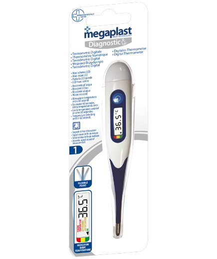 MEGAPLAST DIAGNOSTIC TERMOMETRO DIGITALE