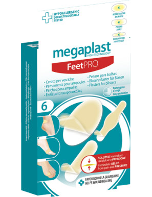 MEGAPLAST FEET PRO CEROTTI PERVESCICHE ASSORTITI X6PZ