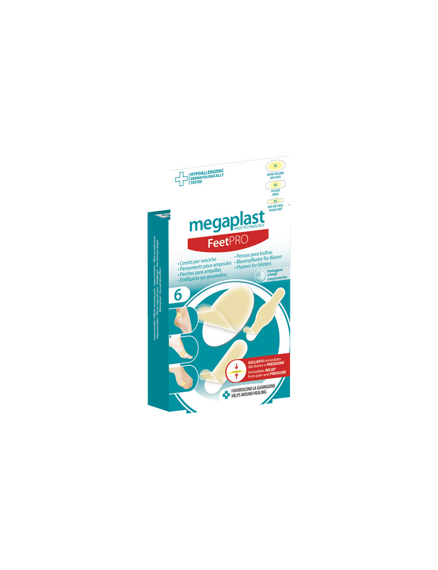 MEGAPLAST FEET PRO CEROTTI PERVESCICHE ASSORTITI X6PZ