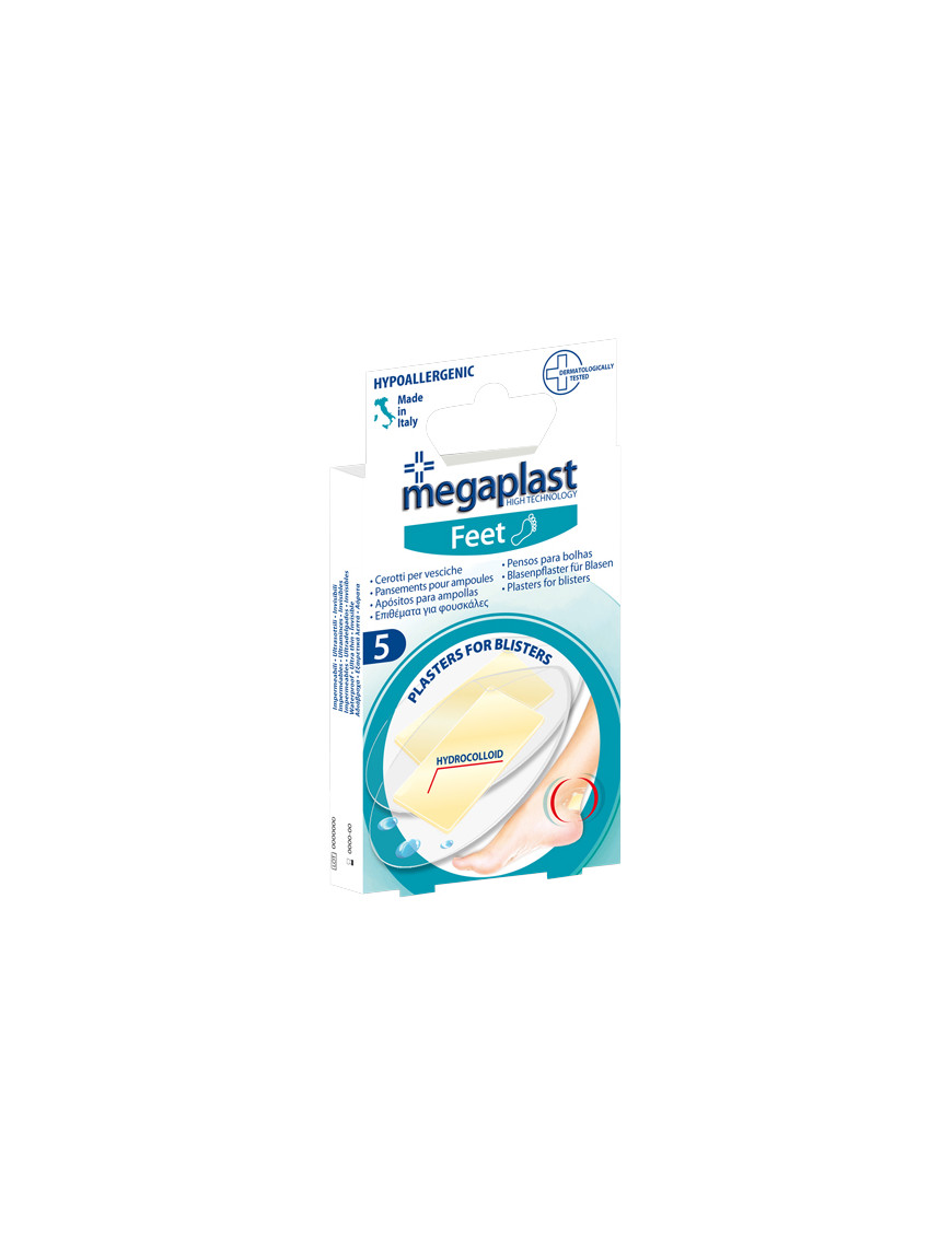 MEGAPLAST FEET CEROTTI PERVESCICHE IDROCCOLLOIDALI X5PZ