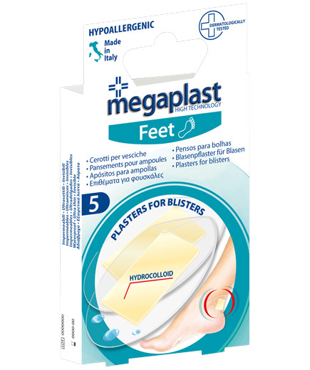 MEGAPLAST FEET CEROTTI PERVESCICHE IDROCCOLLOIDALI X5PZ