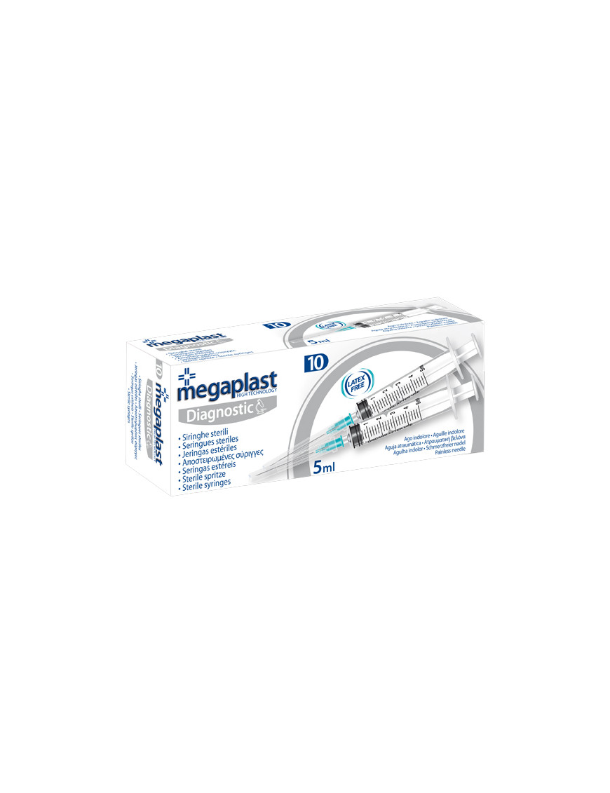 MEGAPLAST DIAGNOSTIC SIRINGHESTERILI 5ML  X10PZ.